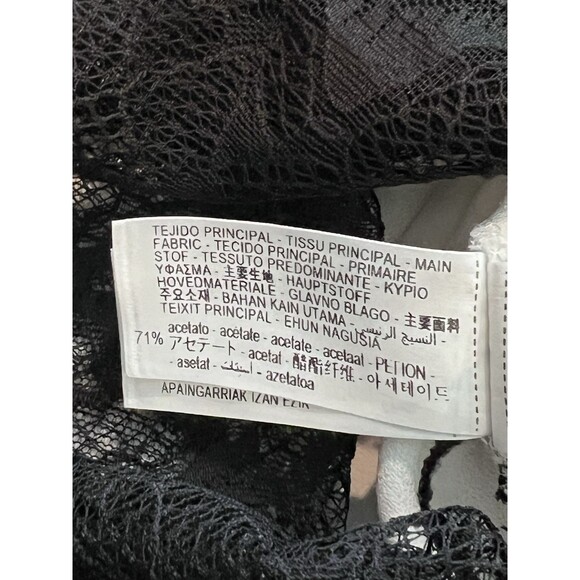 ZARA WOMAN SS24 WHITE LACE SATIN EFFECT DRESS ZW COLLECTION SIZE LARGE 8385/789 - Picture 16 of 16